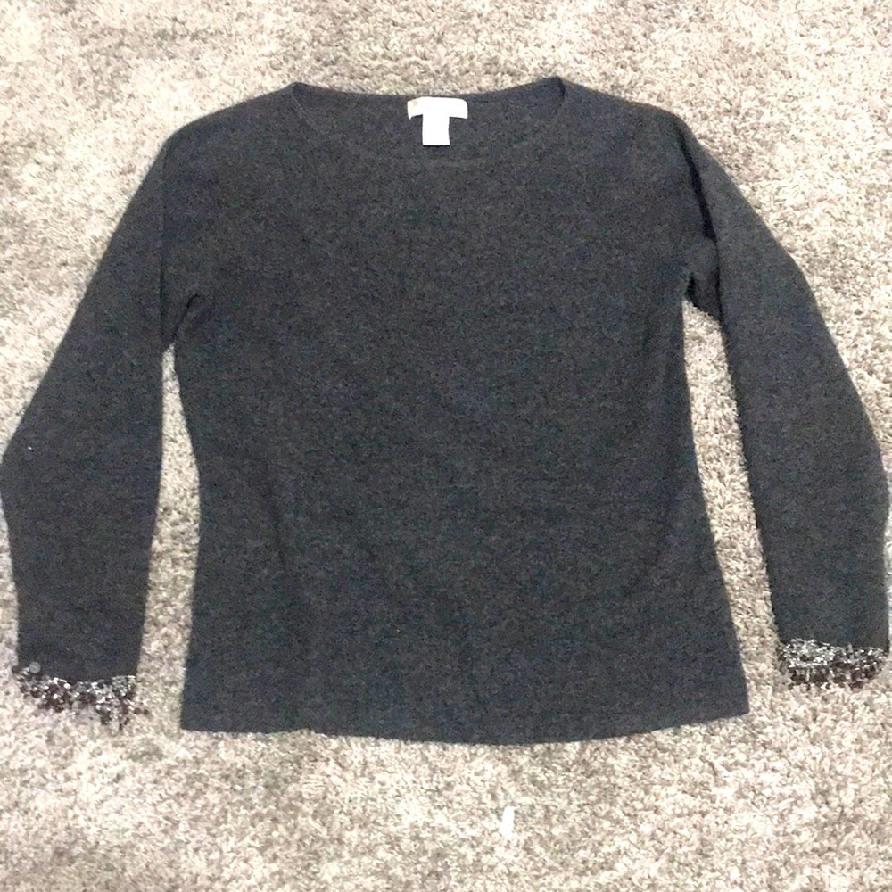 Sutton Studio wool and angora rabbit hair and nylon sweater size L